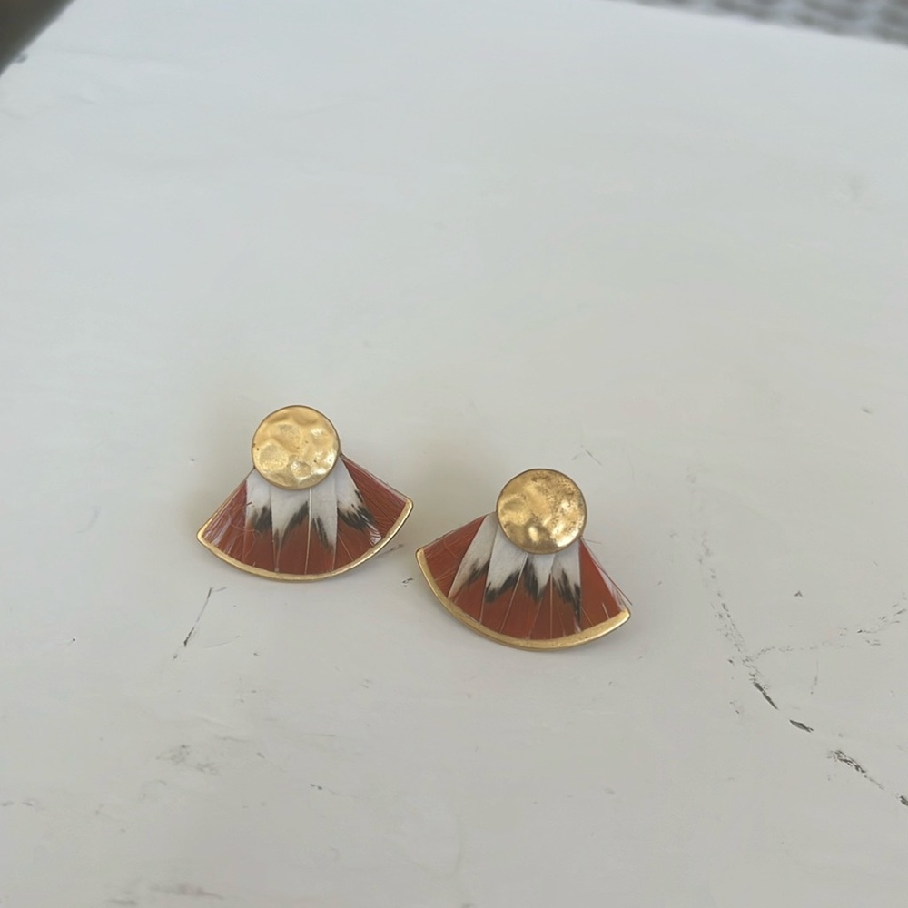 Brackish Earrings - Orange Color
